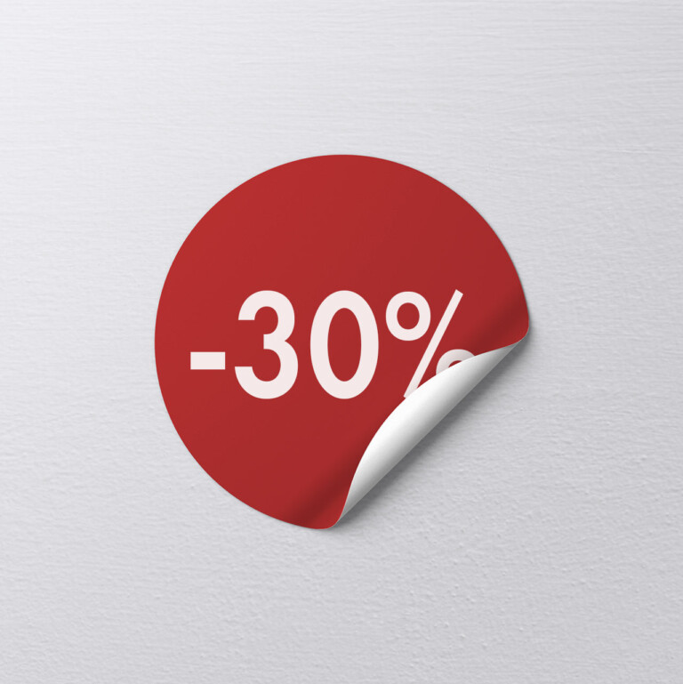 Etykieta promocyjna -30%