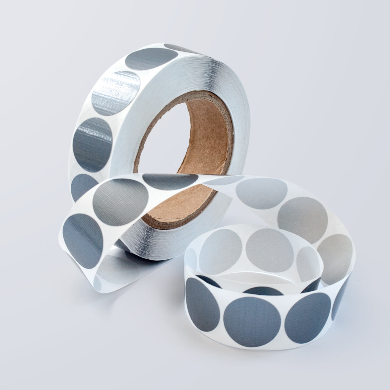 etykiety szare kropki DUCT TAPE