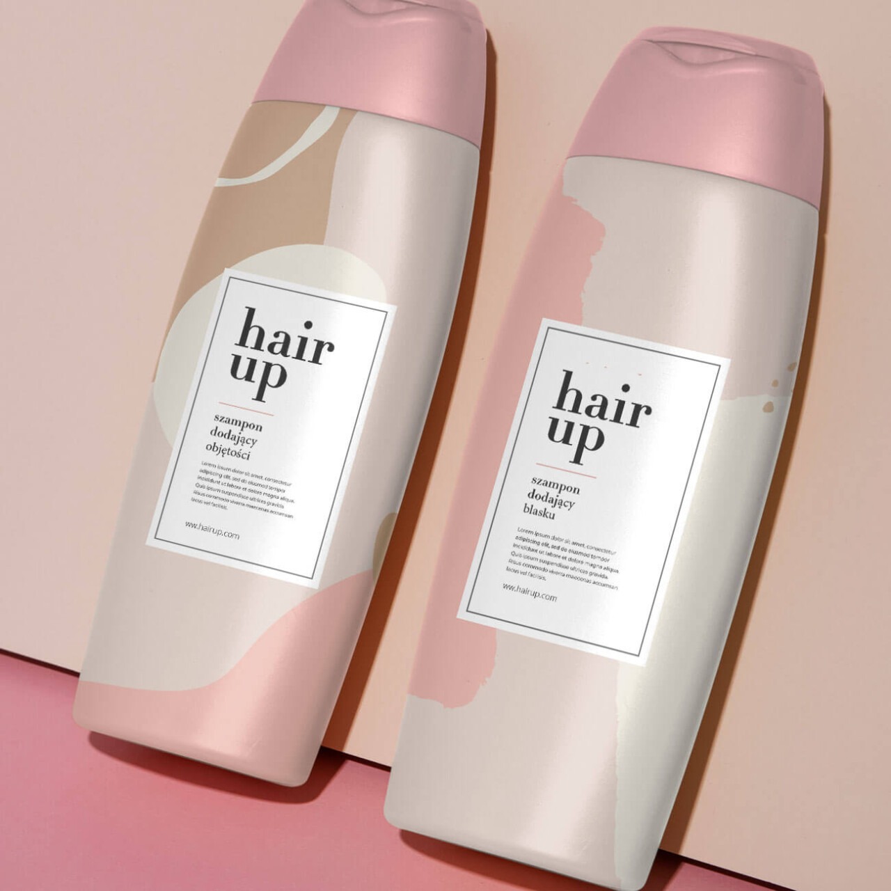 etykiety na produkty do włosów